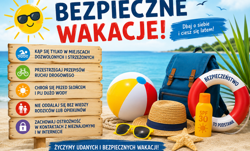 Zdjęcie do Wakacje pełne przyg&oacute;d &ndash; pamiętaj o bezpieczeństwie!  